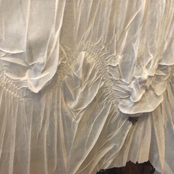 Cream sheer tank sheath slip dress from Paris. Super Unique - Picture 9 of 10